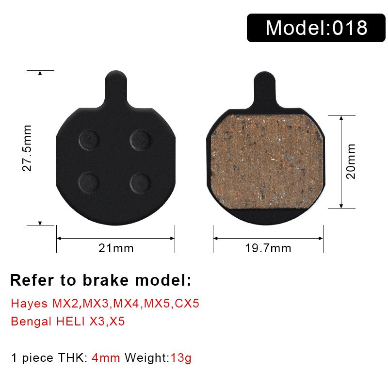 Bicycle Disc Brake Pad Organic Resin Bike Hydraulic Disc Brake Pads For Magura Cycling Accessories