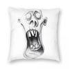 Zombie Face Paranorman Square Pillowcase Polyester Linen Velvet Pattern Zip Decorative Home Cushion Case