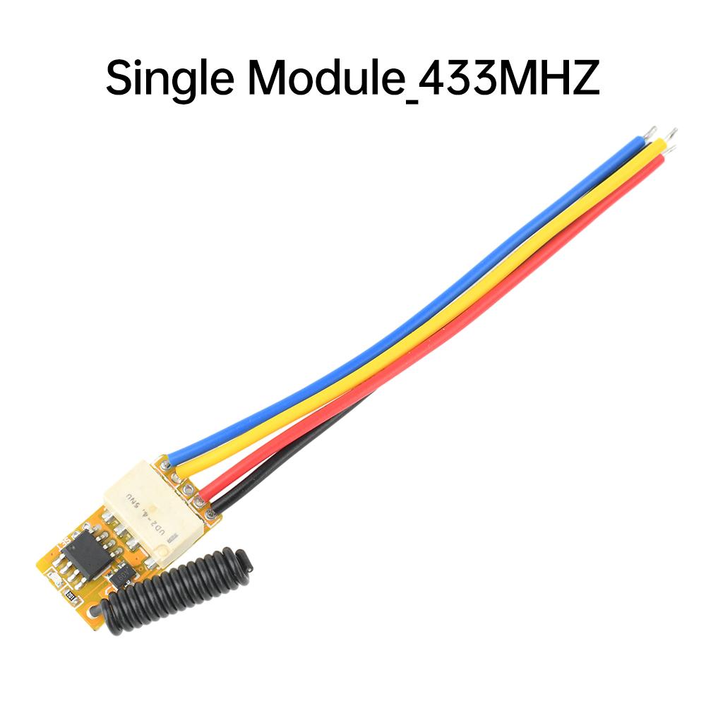 

DC 3.7-24V 433Mhz Push Button Saving Mini Relay Contact RF Wireless Switch LED Lamp Controller Micro Receiver Transmitter DIY