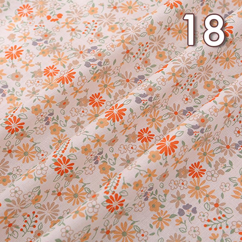 100*150cm Pastoral Style Small Floral Printed Cotton Fabric Summer Thin Flower Fabric For DIY Dress Patchwork Sewing Accessories