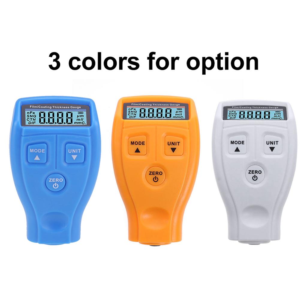 Paint Thickness Gauge Meter Paint Depth Gauge Meter with Backlight LCD