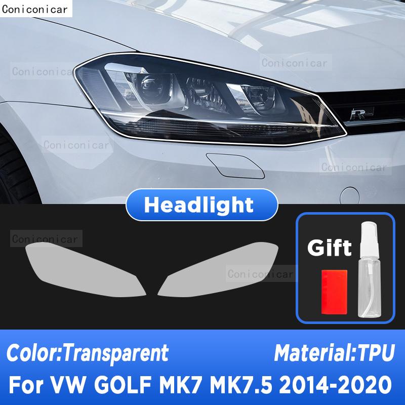 

Car Headlight Protection Transparent Anti-Scratch Protective Film TPU Stickers For Volkswagen GOLF MK7 2014- Accessories Transparent