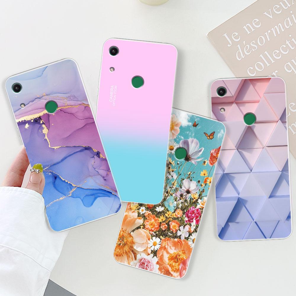 For Honor 8A Case Cover Honor 8A Pro Chic Girl Marble Silicone Clear Phone Cases for Honor 8A JAT-LX1 8 A Honor 8A Prime Bumper