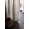Rideau ajustable + 10 anneaux pince "Milos" 140 x 280 cm Mousseline de coton - Naturel