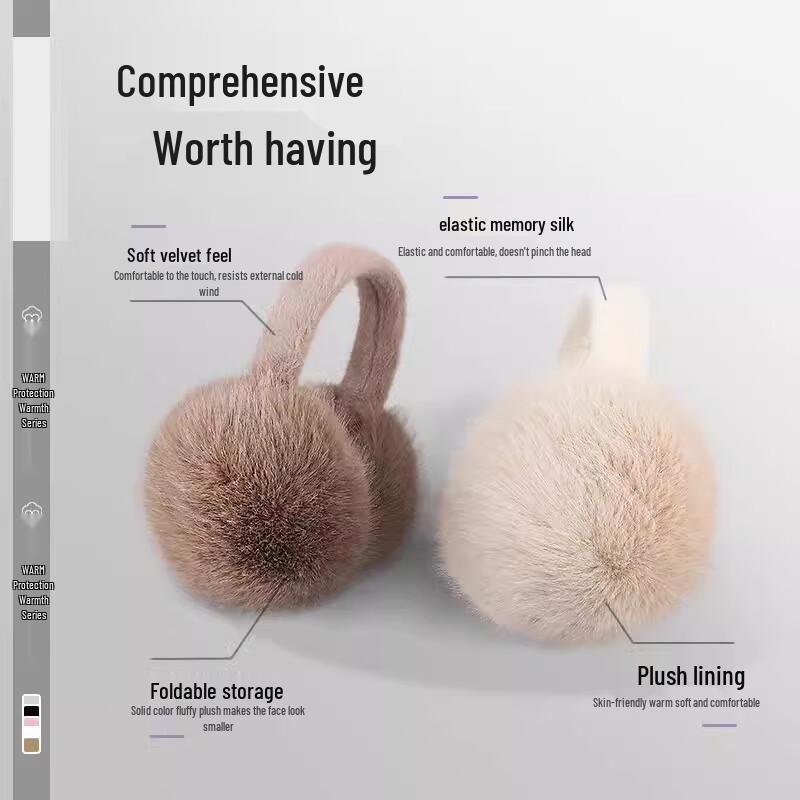 Kyxin Winter Foldable Faux Fur Ear Warmers