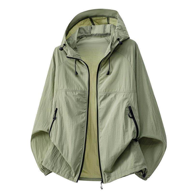 Anti-ultraviolet Ice Silk Sunscreen Clothing Men's Summer Outdoor Breathable Fishing Camping Couple Sunscreen Clothing Jacket