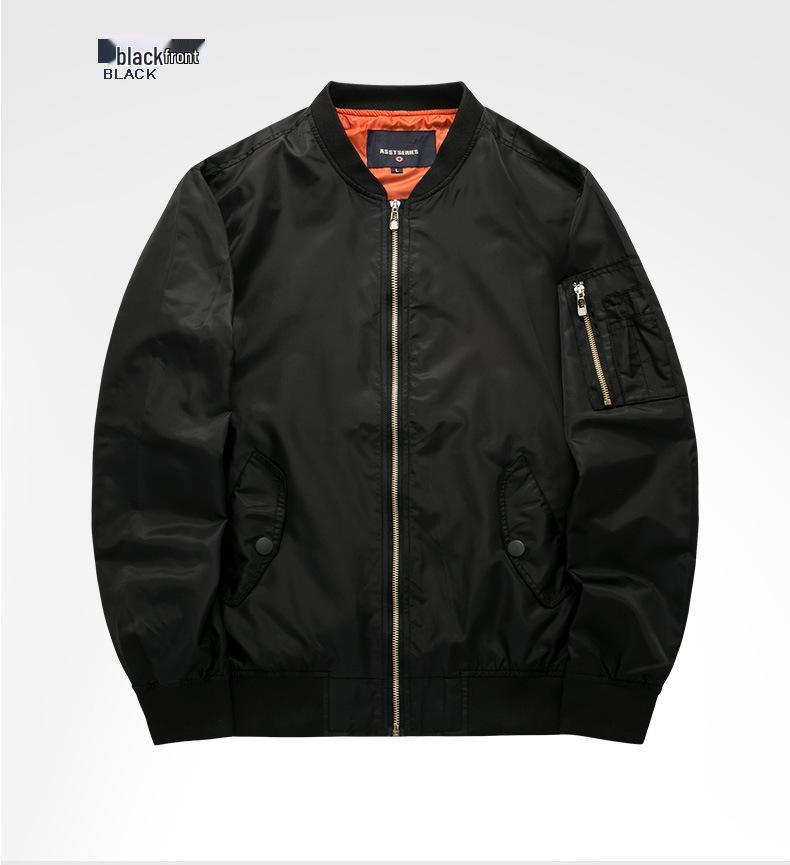 Plus Size Men's and Women's Sport Bomber Jacket with Stand Collar - MA01