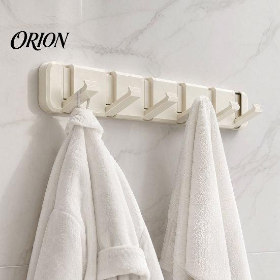 No Drill Wall Hooks Over The Door Hanger Hooks, Foldable Drilling Adhesive Coat Rack, Invisible Space Saving Organizer, for Coats Bags Towels Scarves
