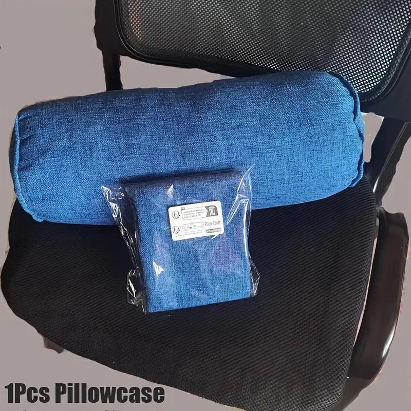 1 Stück Leinen Körperkissenbezug, Langer runder Stützkissenbezug für Bett, Sofa, Nacken-, Rücken-, Taillenstützkissen