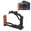 Camera Cage with Wood Handle Anodized Anti Slip Easy To Install Camera Video Cage for   ZFC