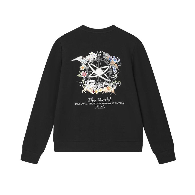 

New FILA Sweatshirt Women s Jet Black F11W518209F-BK S