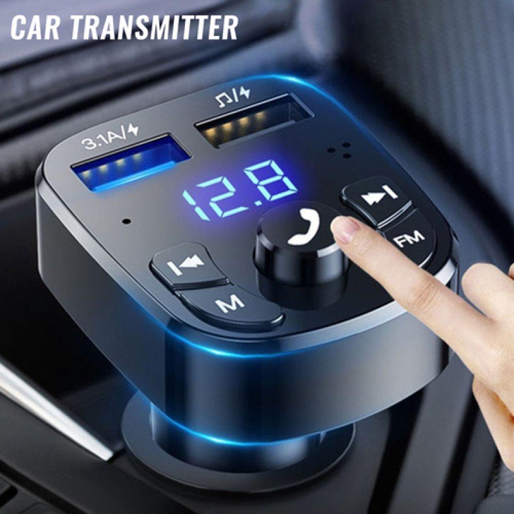 Fast Charger Adapter MP3 Modulator Player Bluetooth 5.0 FM Transmitter Car Player USB Car Charger