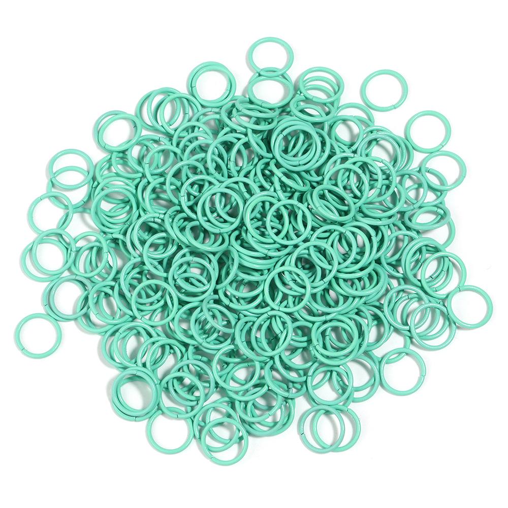 Colorful Open Jump Rings for DIY Jewelry Making - Round Single Loop Iron Rings for Beading Bracelets