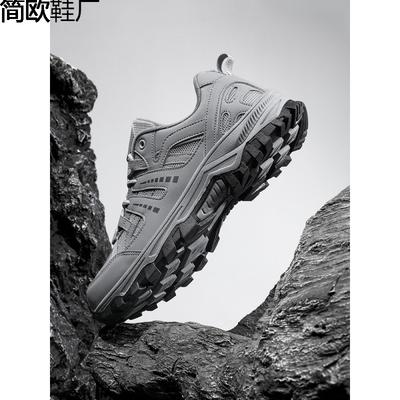 Four Seasons Mesh Breathable Couple Casual Outdoor Hiking Shoes Large Size Low Top Hiking Shoes Shipping