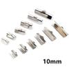 30pcs Stainless Steel Drop Extender Chain Pendant End Spacer Caps End Crimp Crod Bukle Tip Clasp DIY Jewelry Making Accessories