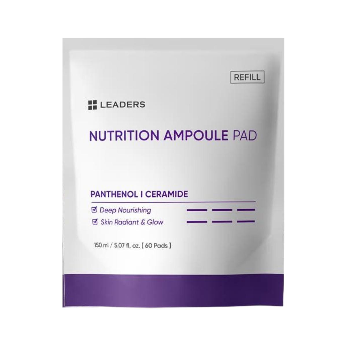 LEADERS Moisture Nourishing Pad Refill Hydrating Smoothing 150ml (60 Pads)