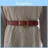 Solid Color Style Pure Leather Belt Women Metal Pin Buckle Jeans Supplies Pants