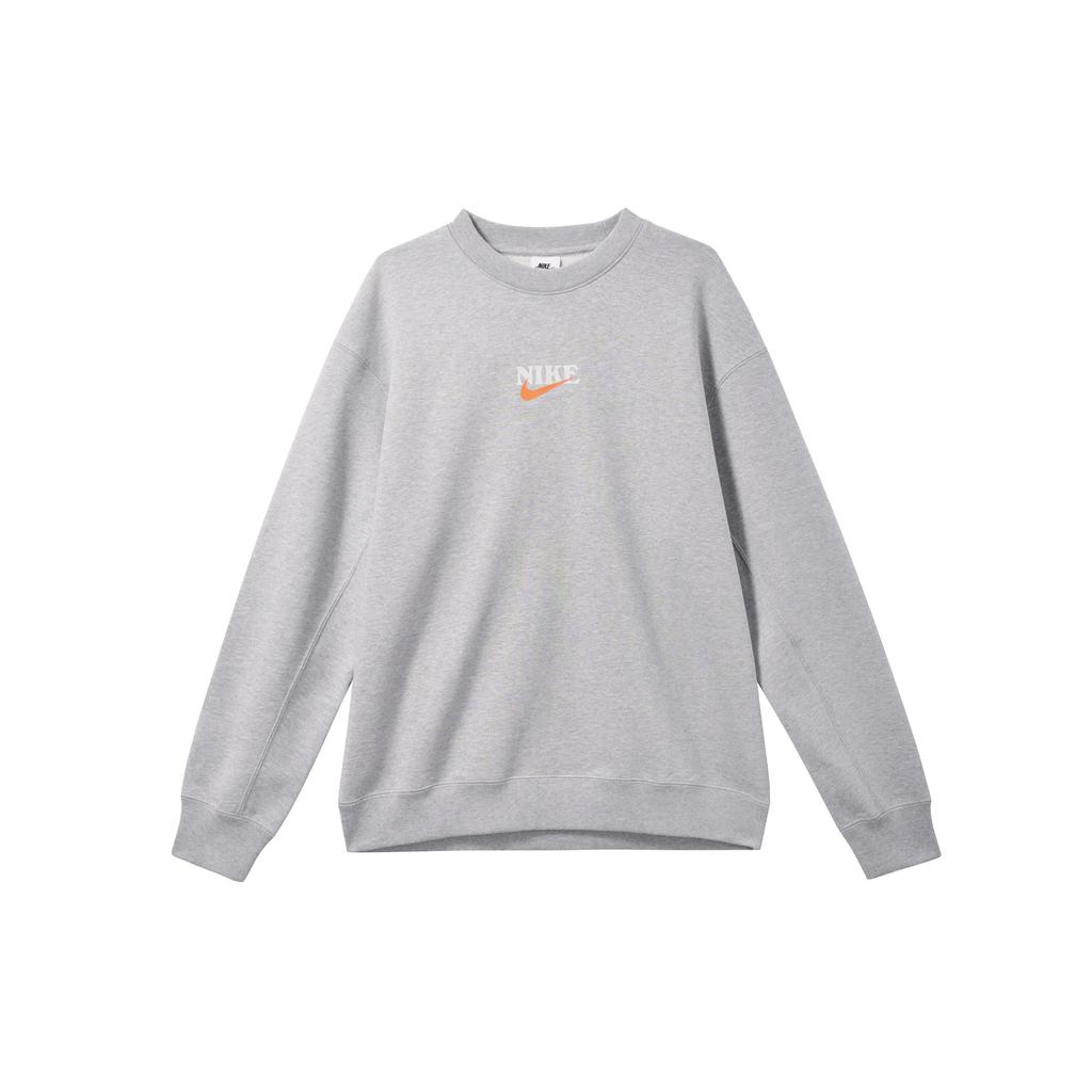 Nike Casual Sport Crew Neck Pullover Sweatshirt Men Tops Grey HF1111-063