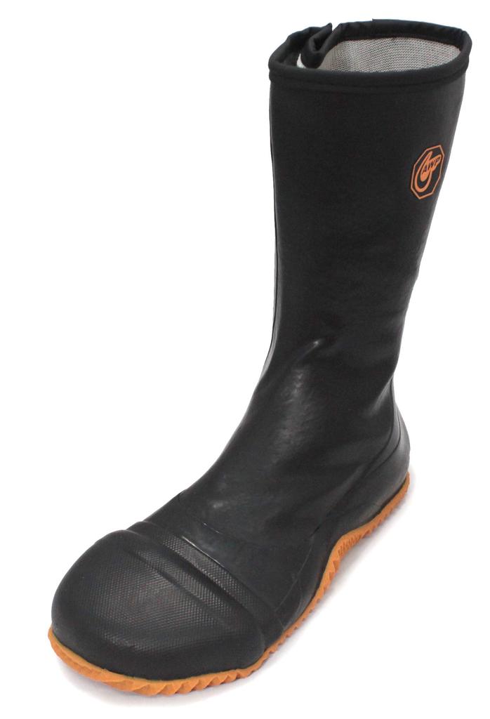 RIKIO H GT-02S Herren Wasserdichte Untertage-Arbeitsstiefel mit Seitenreißverschluss, Mesh-Material und Stahlkern, Schwarz, Größe S