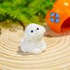 10Pcs Adorable Bichon Frise Puppy Statues Hand Painted Resin Ornaments for Indoor and Outdoor Spaces