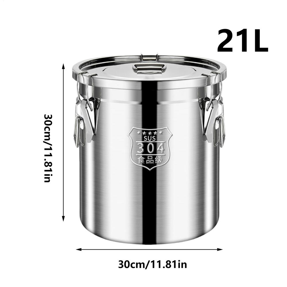 Vacuum Sealed Tank Coffee Bean Storage Tank Household 304 Stainless Steel Food Storage Jars Moisture-proof Sealed Container