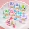 10 Stück Neue Süße Cartoon Einhorn Serie Flache Rückseite Harz Cabochons Scrapbooking DIY Schmuck Bastel Dekoration Zubehör