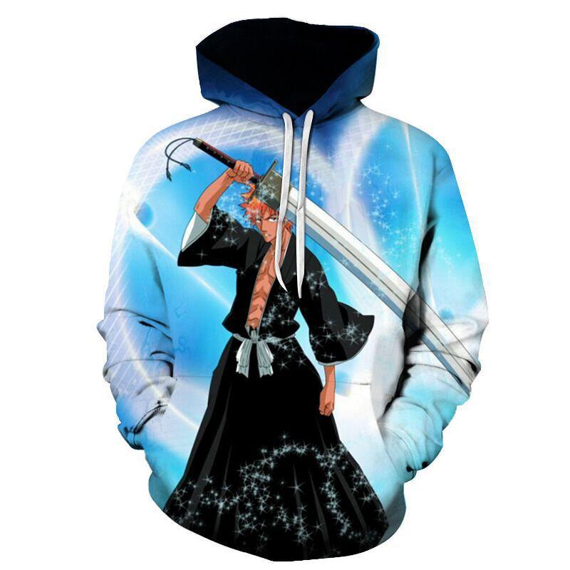 2026 new classic sunman reaper cosplay periphery, animation 3D digital printing casual hooded sweater