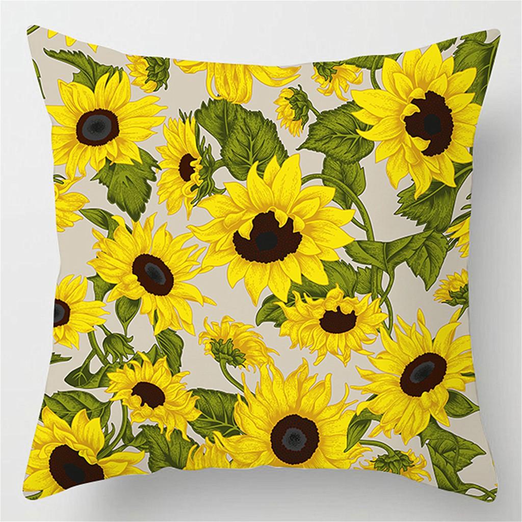 

Летняя подушка с подсолнухом, домашний декор, наволочка, наволочка 40x40cm