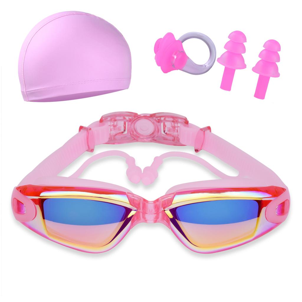 Men's High-definition Waterproof and Fog-proof Swimming Glasses Men's and Women's Adult Eye Protection Colorful Swimming Goggles