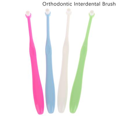 Orthodontic Interdental Brush Soft Teeth Cleaning Toothbrush Oral Care Tool Small Head Soft Hair Adult Oral Hygiene Care Tools