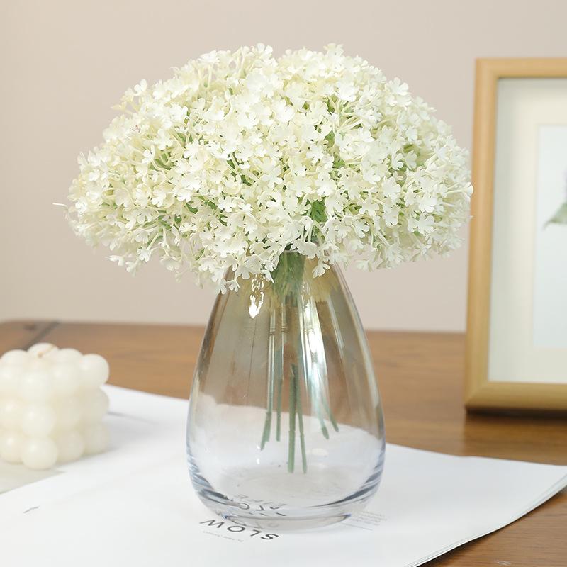 Soft Rubber High Quality Artificial Baby's Breath Bouquet 3 Stem Gypsophila Fake Flowers Wedding Home Party DIY Floral Decors