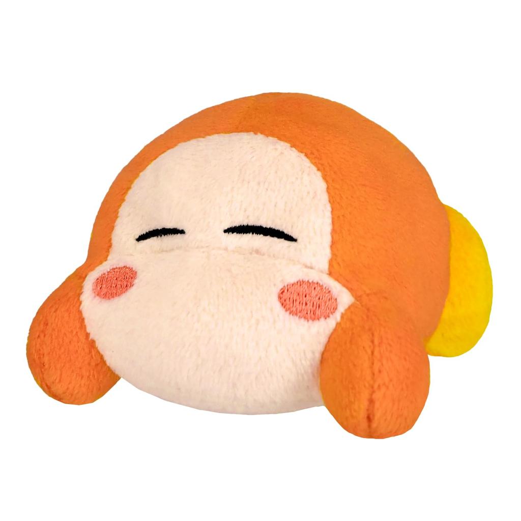 Sanei Boeki Kirby of the Stars Kirby Play with Waddle Dee Amazingly Stackable Plush Toy Waddle Dee (Sleeping) W6 x D7.5 x H5cm Plush Toy KPWW09