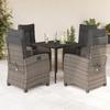 VidaXL 5-piece Garden Dining Set with Cushions Grey 3212784
