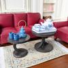 Miniature Round End Table 1/12 Scale for Dollhouses Living Room and Dining Room Furniture Display Accessories Room Decors