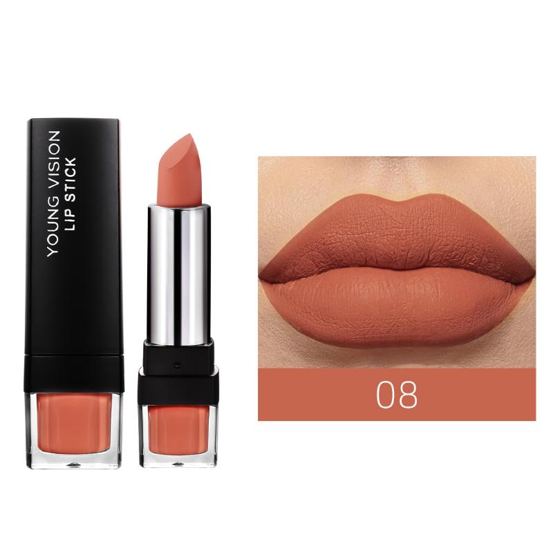 Matt Matt 12-farbiger Einzellippenstift Samtlippenstift, der nicht leicht an der Tasse klebt