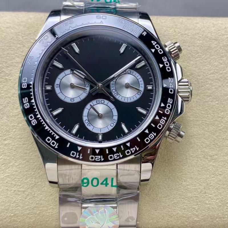 Rolex Daytona 40mm Diamond-Inlaid Multifunctional Automatic Mechanical Men's Watch.