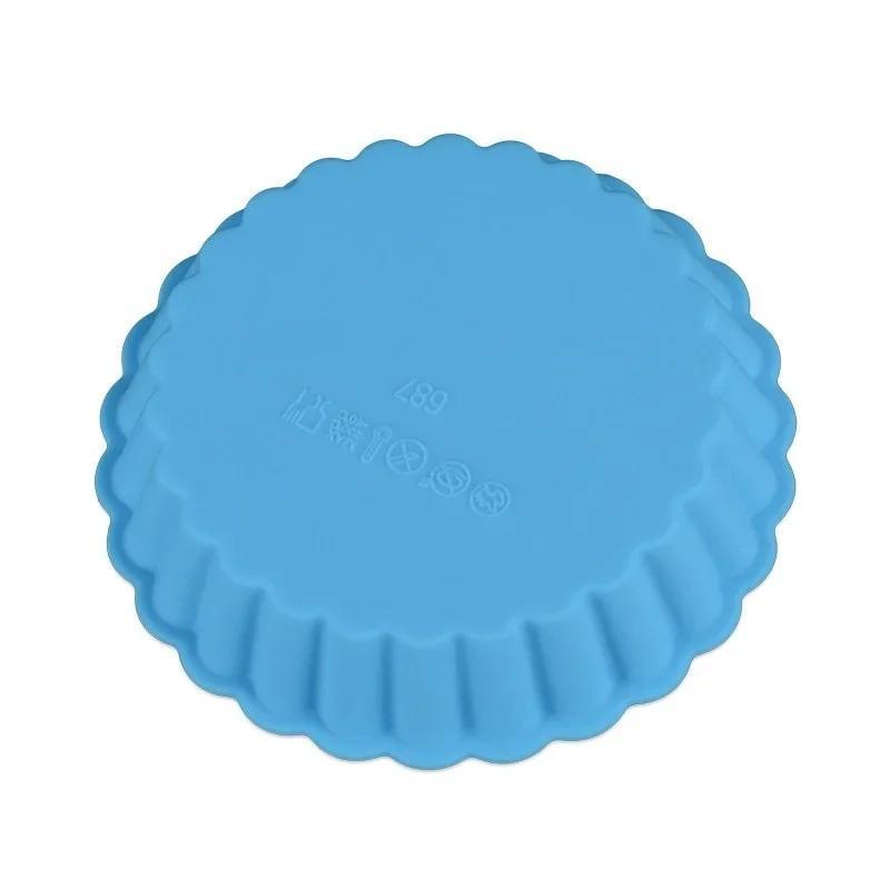 Pie Bakeware Pan Accessories Kitchen Baking Tools Eco-friendly Silicone Cake Mold Fruit Pie Mold Tray Round Fondant Cake Mold