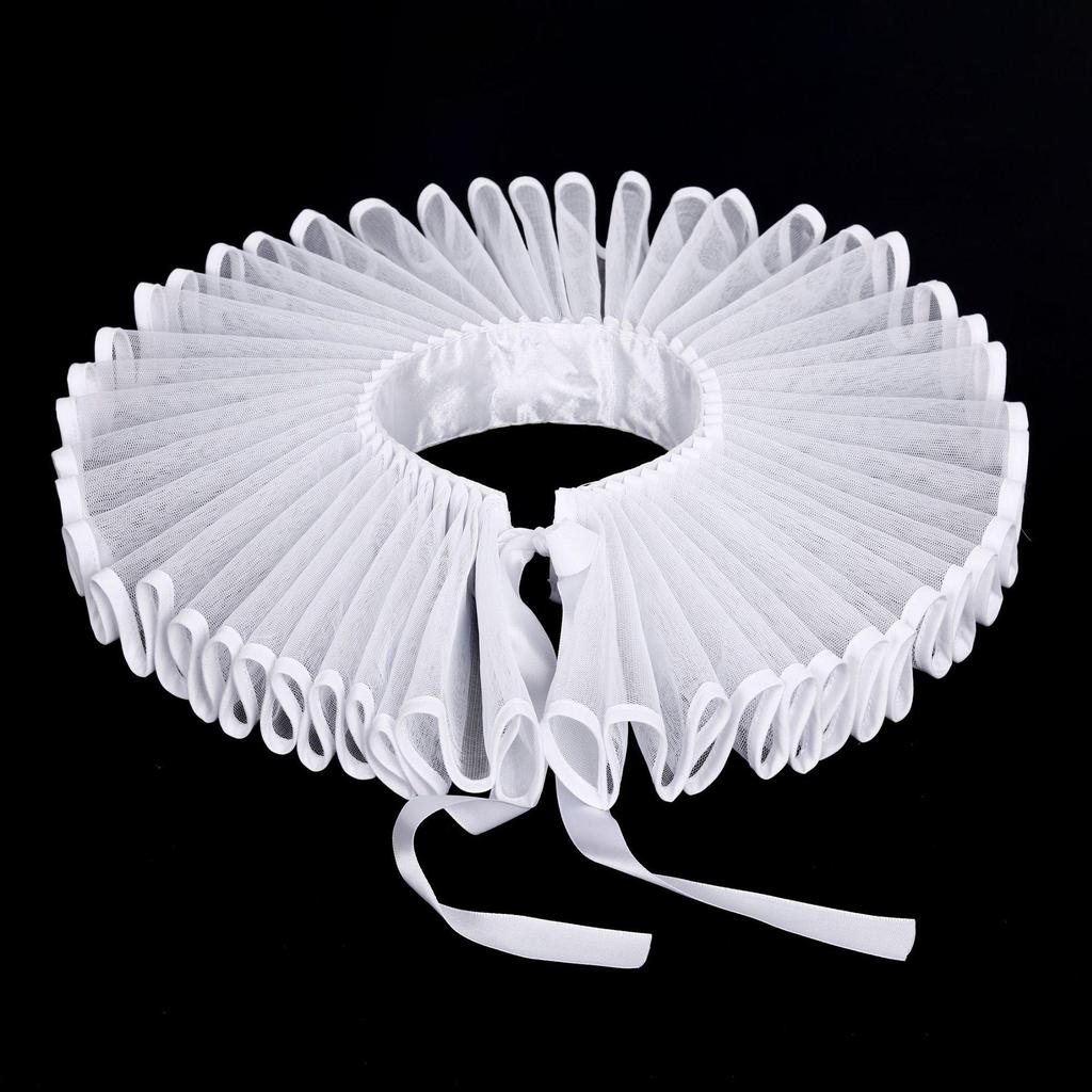 Karnaval Palyaço Fırfırlı Yaka - Retro Cosplay Aksesuarı