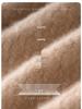 Women's Cashmere Cable Knit Sweater - Half-High Neck, Loose Fit, Versatile & Thickened for Autumn/Winter