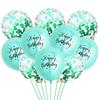 20ks metalický balónek Happy Birthday Balloon Confetti Balloon Gold Silver Blue