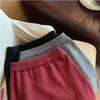 Women's High-Waisted Elastic Waist Gray Knit Skirt - Autumn/Winter 2025 Hip-Hugging A-Line Style