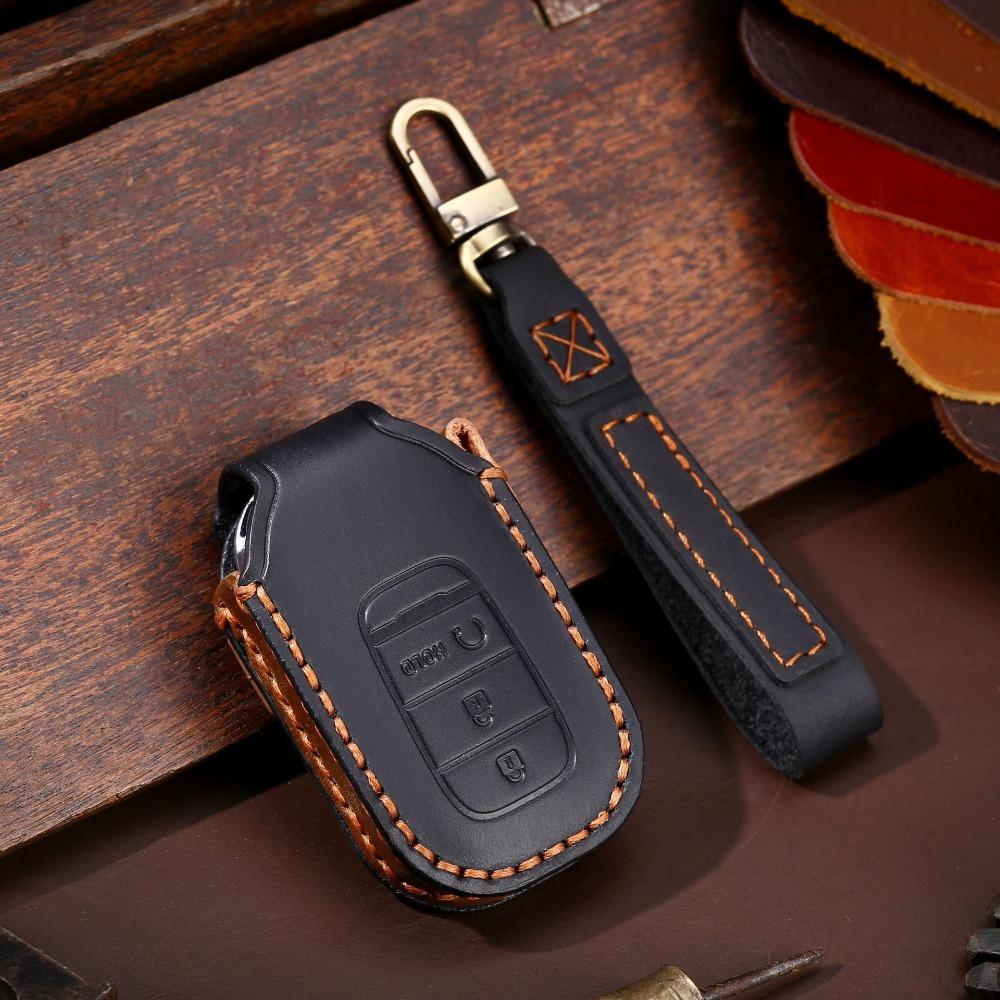 Genuine Leather Key Cover for Honda Keys North America Exclusive Key Holder for Honda Vehicles
