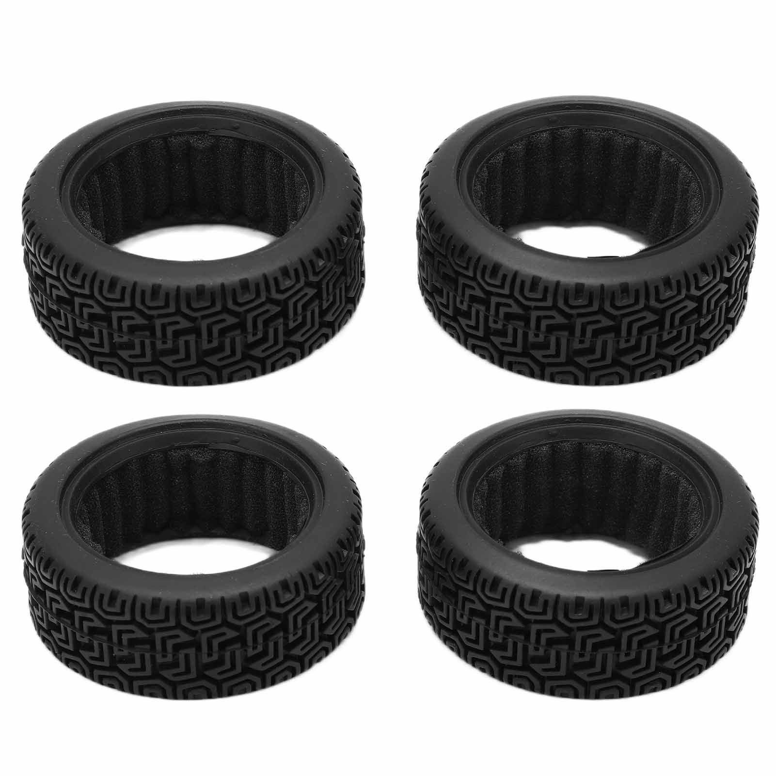 

4 шт. Гумові гоночні шини для радіокерованої машини, модернізовані колісні диски, запчастини для 110 моделей для плаского дрифту