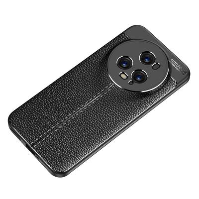 Litchi Texture Slim Case for Honor Magic5 Pro Anti-Drop TPU Phone Cover