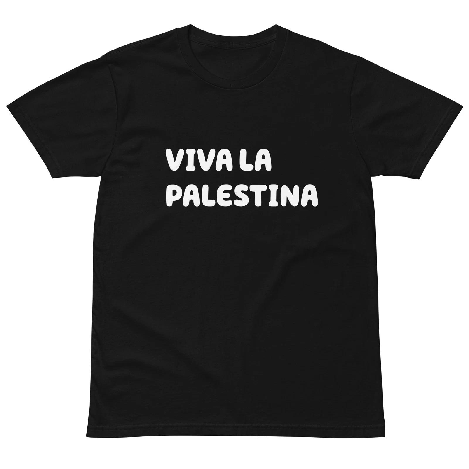 VIVA LA PALESTINA free palestine black navy men women Unisex cotton t-shirt XL