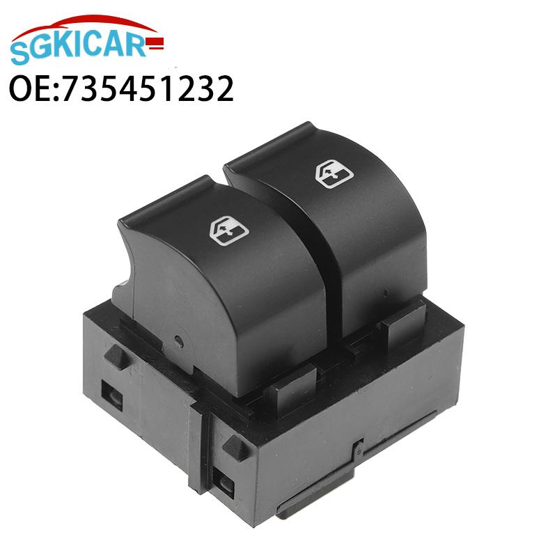 ODiDiO 735451232 6 Pins Electric Power Single Window Switch 735428719 735411026 For 2005- 2008 Fiat Punto