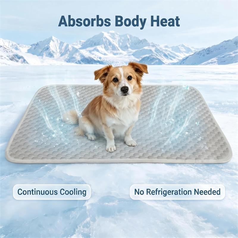 Cooling Dog Mat Summer Pad Mat For Dogs Cat Ice Silk Blanket Sofa Breathable Pet Dog Bed Summer Washable For Small Large Dog Cat