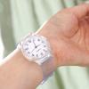 Good Sport Band PVC New Women Transparent Analog Stainless Steel Wrist Watch Watches Quartz