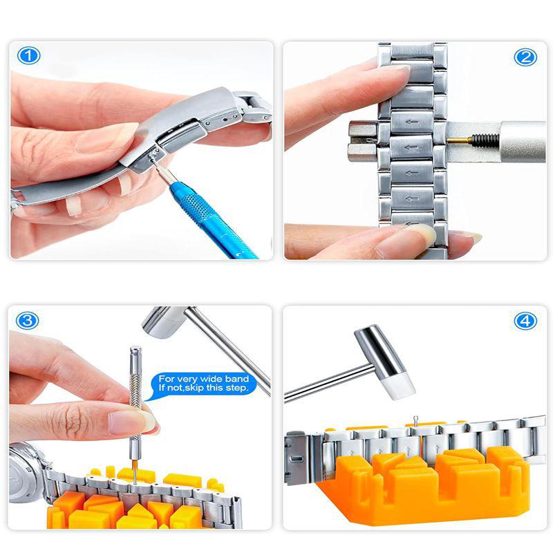 28-Piece Watch Repair & Strap Replacement Tool Set