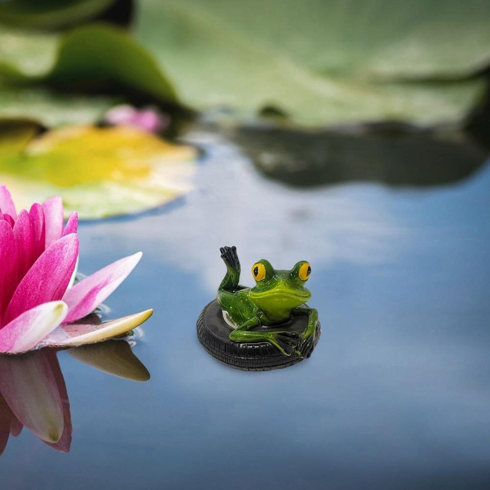 Waterproof Frog Sculpture Resin Material Floating Frog Ornament Decorative Frog Statue Fish Tank
